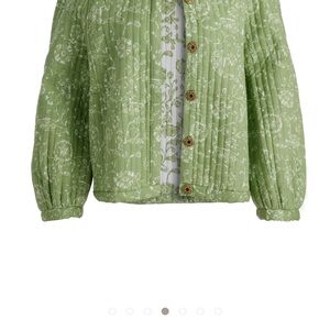 Green Floral Women's Jacket